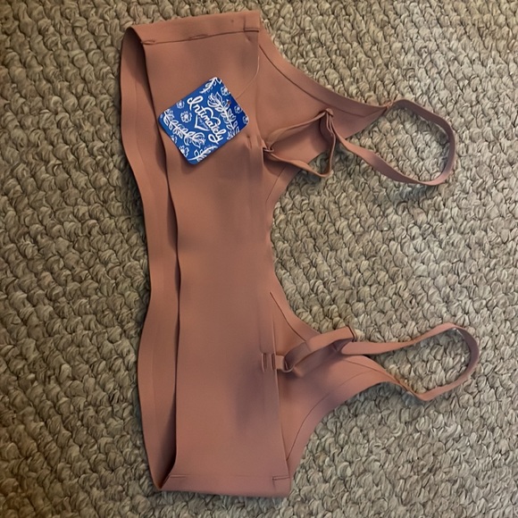 Free People NWT Bra Bralette Top Intimately FP Size Medium pink peach brown - Picture 3 of 3